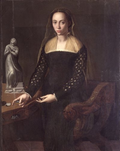 Retrato de uma mulher gentil, 1559 de Agnolo Bronzino
